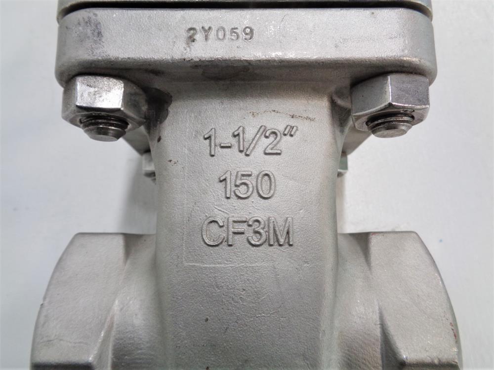 Ladish 1-1/2" Socketweld 150# CF3M Gate Valve 8274-1061-BG03-A15C